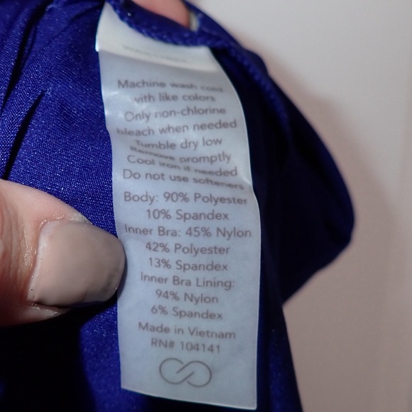 Calia by Carrie Underwood Blue Workout Tank size XL - Picture 5 of 6